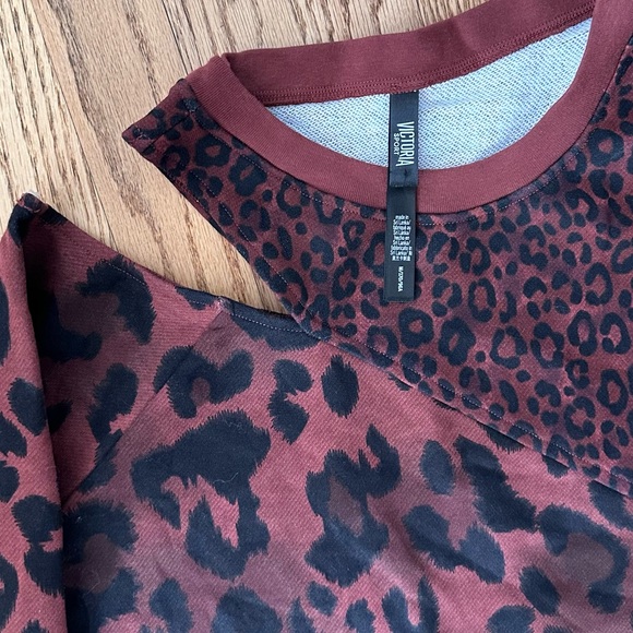 Victoria’s Secret Sport Leopard Print Sweatshirt Size Medium - Picture 5 of 9